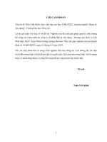 Nghiên cứu đề xuất giải pháp quản lý chất lượng thi công các công trình do công ty cổ phần đầu tư xây dựng thương mại dịch vụ tấn phát thực hiện 