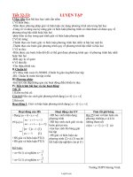 Bài dạy Đại số 10 NC tiết 32, 33: Luyện tập