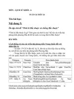 Bài học trực tuyến khối 6 (Tuần 23)