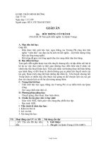 Giáo án môn Ngữ văn 11 - Bài: Hồi trống cổ thành