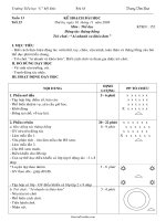 Giáo án Thể dục lớp 5 - Tiết 25: Động tác thăng bằng Trò chơi : “Ai nhanh va khéo hơn” - Trương Tiến Đạt - Trường Tiểu học 