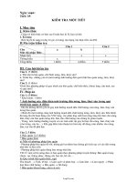 Đề kiểm tra học kỳ II môn: Công nghệ khối: 10