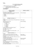 Bài soạn môn học Tiếng Anh lớp 11 - Unit 13: The 22nd sea games - Lesson 2: Seaking