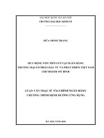 Huy động vốn tiền gửi tại ngân hàng thương mại cổ phần đầu tư và phát triển việt nam – chi nhánh mỹ đình 