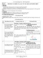 Giáo án Vật lý lớp 11 - Trường THPT Tăng Bạt Hổ - Tiết 45: Phương và chiều của lực từ tác dụng lên dòng điện