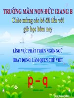 Giáo án khối 5tuổi