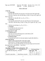 Giáo án Vật lý lớp 11 - Tiết 21: Bài tập