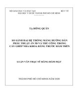 so sánh hai hệ thống máng hướng dẫn phẫu thuật in 3d và thủ công trong cấy ghép nha khoa răng trước hàm trên 