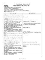 Giáo án môn học lớp 1 - Tuần lễ 34