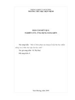 Một số biện pháp xây dựng nề nếp lớp học nhằm nâng cao ý thức học tập cho học sinh