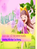 Bài giảng Âm nhạc - Tiết 22: Ôn bài hát: Bàn tay mẹ tập đọc nhạc: TĐN số 6