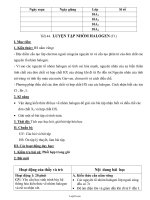 Giáo án Hóa học 10 - Kì II - Tiết 44: Luyện tập nhóm halogen