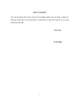 Nghiên cứu giải pháp nâng cao năng lực giám sát chất lượng thi công xây dựng công trình thủy lợi tại công ty TNHH MTV thủy lợi tây bắc nghệ an 