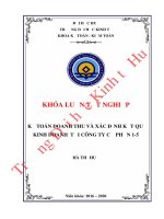 Luận văn kinh tế Kế toán doanh thu và xác định kết quả kinh doanh tại công ty cổ phần 1-5