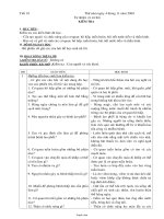 Giáo án Tự nhiên và xã hội Lớp 3 - Tiết 18: Kiểm tra - Năm học 2004-2005