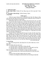 Đề KT cuối kì 2 - Tiếng Việt- Lớp 4 - năm học 2015-2016