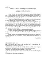 LỚP 5 - TUẦN 26 - PHIẾU HỌC TẬP MÔN TẬP ĐỌC TẬP ĐỌC: NGHĨA THẦY TRÒ