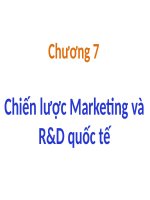 Chiến lược marketing và rd quốc tế (KINH DOANH QUỐC tế SLIDE) 
