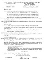 đề thi HSG Hóa lớp 9 cấp huyện NH 16-17(chính thức+dự phòng) +Key