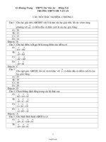 Câu hỏi trắc nghiệm- Chương I Hình học 10