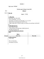 Giáo án Lớp 1 - Tuần 3