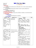 Bài soạn môn học Tiếng Anh 11 - Period 58 - Unit 9: The post office - D: Writing