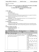 Giáo án Hóa học 10 - Tiết 20 Bài 11: Luyện tập: Bảng tuần hòan, sự biến đổi tuần hoàn cấu hình electron của nguyên tử và tính chất của các nguyên tố hóa học (tiếp theo)