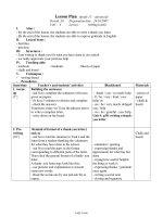 Bài soạn môn học Tiếng Anh 11 - Period 30 - Unit: 4 Lesson: writing (cont)