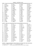 Đề cương ôn thi Khối 11 - HK1 - Năm học 2019-2020 - môn Anh văn