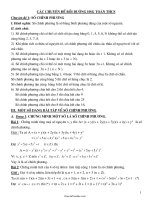 Các Chuyên đề bồi dưỡng học sinh giỏi toán THCS