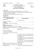 Giáo án Luyện từ và câu lớp 5 - Tiết 16: Luyện tập về từ nhiều nghĩa - Trương Tiến Đạt - Trường Tiểu học 