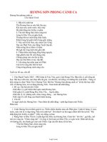 Giáo án môn Ngữ văn 11 - Hương sơn phong cảnh ca