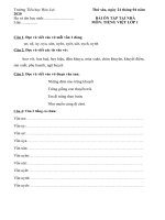 BÀI ÔN TẬP TOÁN TIẾNG VIỆT LỚP 1 NGÀY 24.4.2020