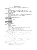 Giáo án Luyện từ và câu Lớp 4 - Tuần 7 - Cách viết tên người, tên địa lí Việt Nam