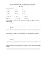 Ôn tập lớp 2 từ ngày 16 tháng 3