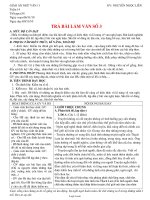 Bài soạn Ngữ văn 11 tiết 54: Trả bài làm văn số 3