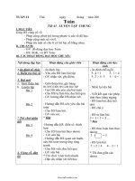 Kế hoạch bài dạy lớp 1 - Tuần 12 năm 2011