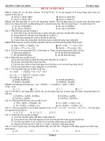 ĐÁP ÁN ÔN TẬP KHỐI 12