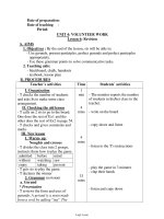 Bài soạn môn học Tiếng Anh lớp 11 - Unit 4: Volunteer work - Lesson 6: Revision