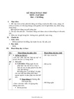 Giáo Án Tập Đọc 1: Cái Bống