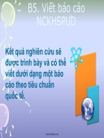 Nghiên cứu khoa học sư phạm ứng dụng - Viết Báo cáo nghiên cứu khoa học sư phạm ứng dụng