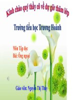 Bài giảng môn TĐ: Ông ngoại. Thúy