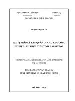 Tóm tắt Luận văn Thạc sĩ Luật Hiến Pháp và Luật Hành Chính: Quyền của phụ nữ khi ly hôn theo Pháp luật Việt Nam hiện nay