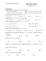 Đề ôn tập tại nhà khối 12 lần 2