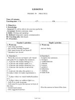 Bài soạn môn học Tiếng Anh 11 - Lesson 8 period 59: Practice