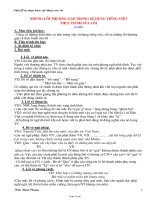 Giáo án Tự chọn lớp 10 - Những lỗi thường gặp trong sử dụng tiếng việt thực hành sửa lỗi