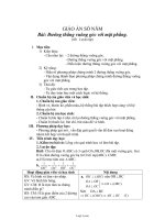 Giáo án Toán 11 - Bài: Đường thẳng vuông góc với mặt phẳng