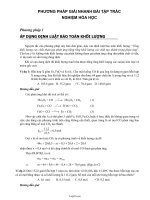 Phương pháp giải nhanh bài tập trắc nghiệm Hóa Học