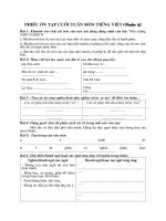 Bài tập cuối tuần 8 - lớp 4