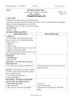 Giáo án Kỹ thuật lớp 5 - Tiết 6: Chuẩn bị nấu ăn - Trương Tiến Đạt - Trường Tiểu học 